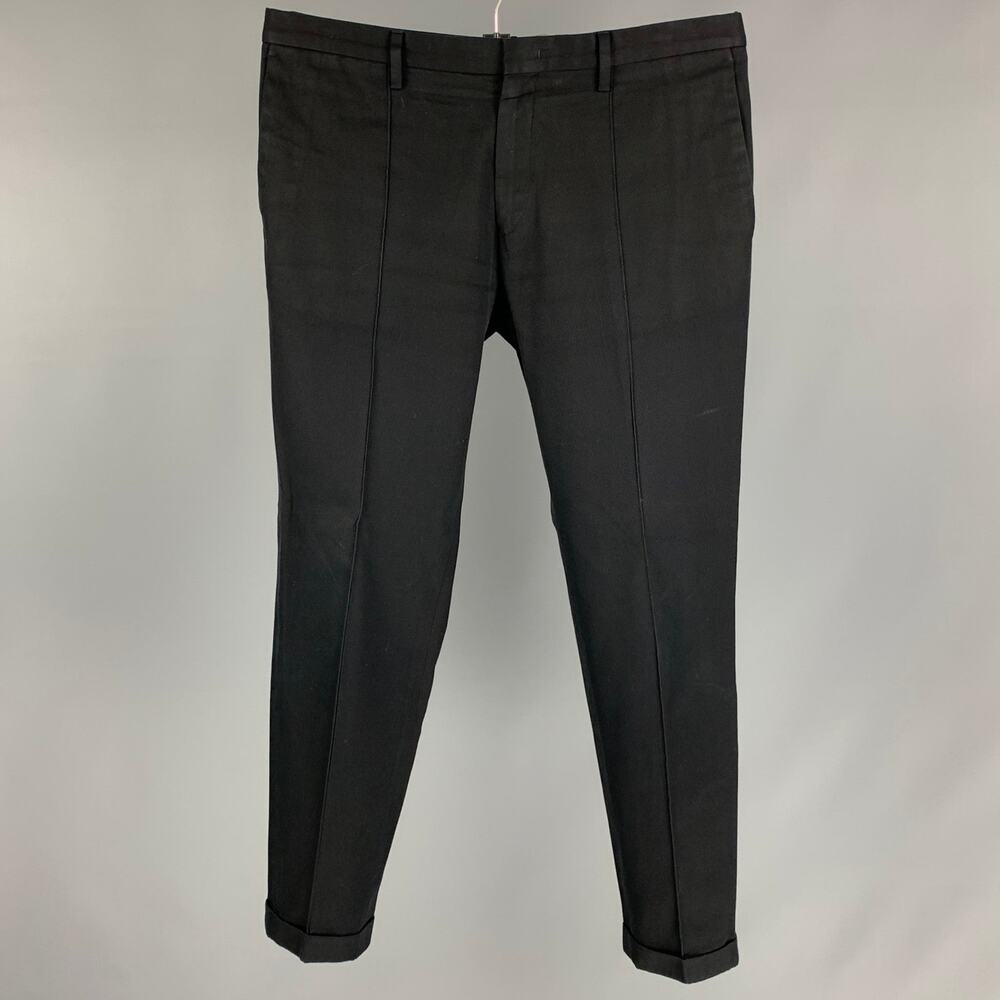 PAUL SMITH Size 36 Black Cotton Chino Casual Pants